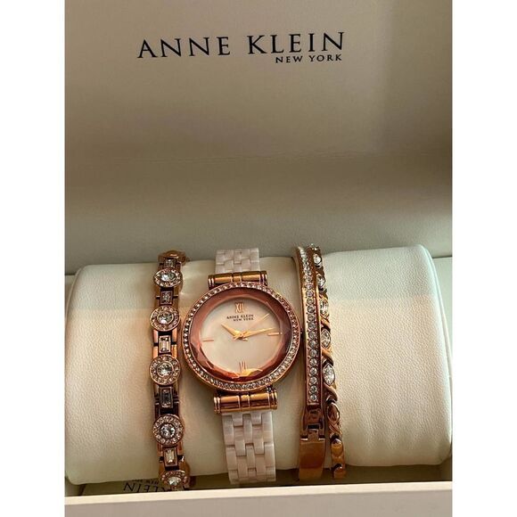 Anne Klein NY Watch/Bracelet Set NWT - Picture 2 of 7